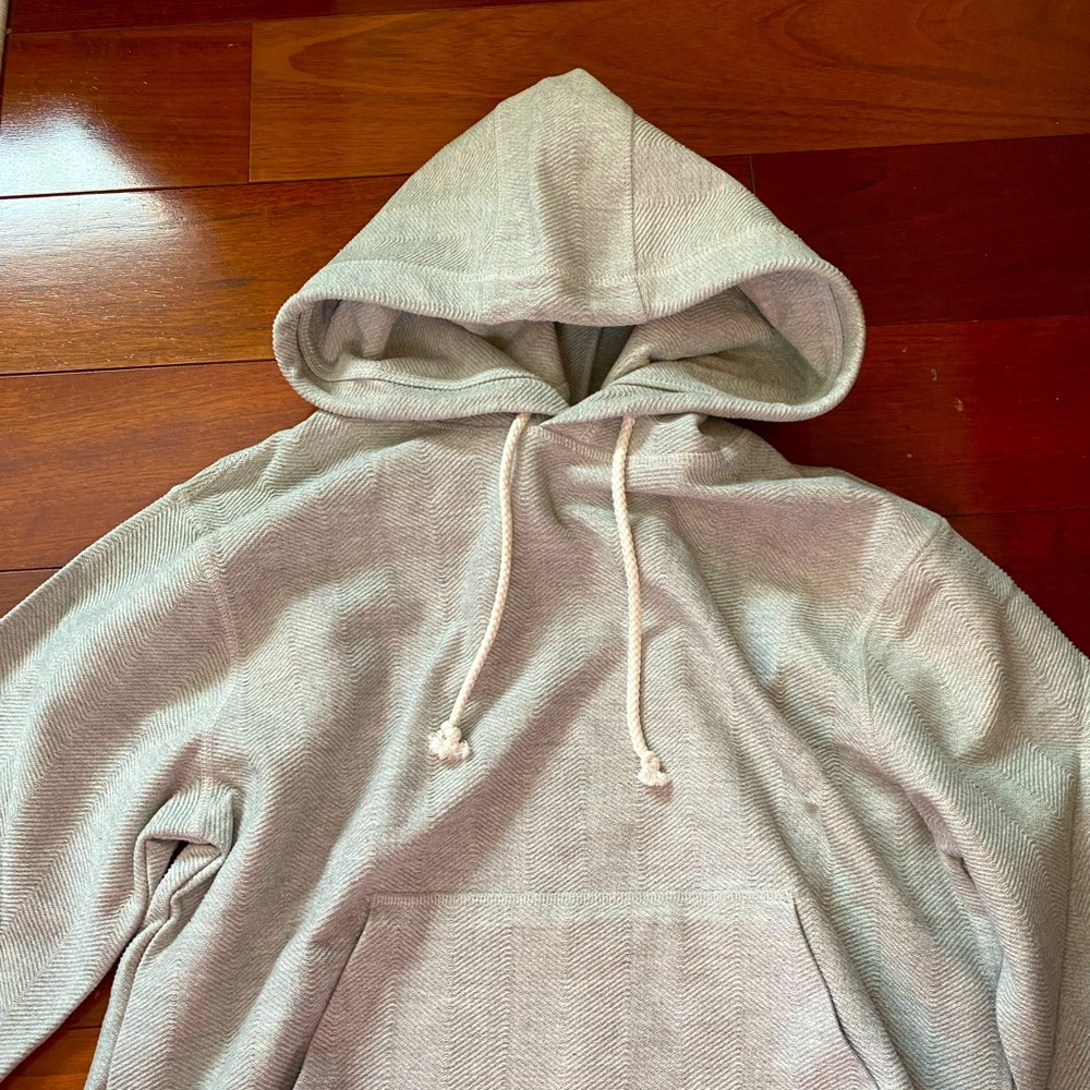 Aime Leon Dore Herringbone Hoodie Grey